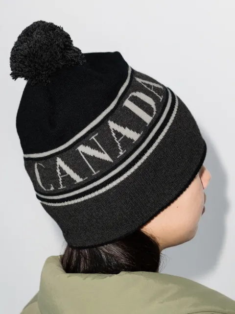 canada goose pom pom hat