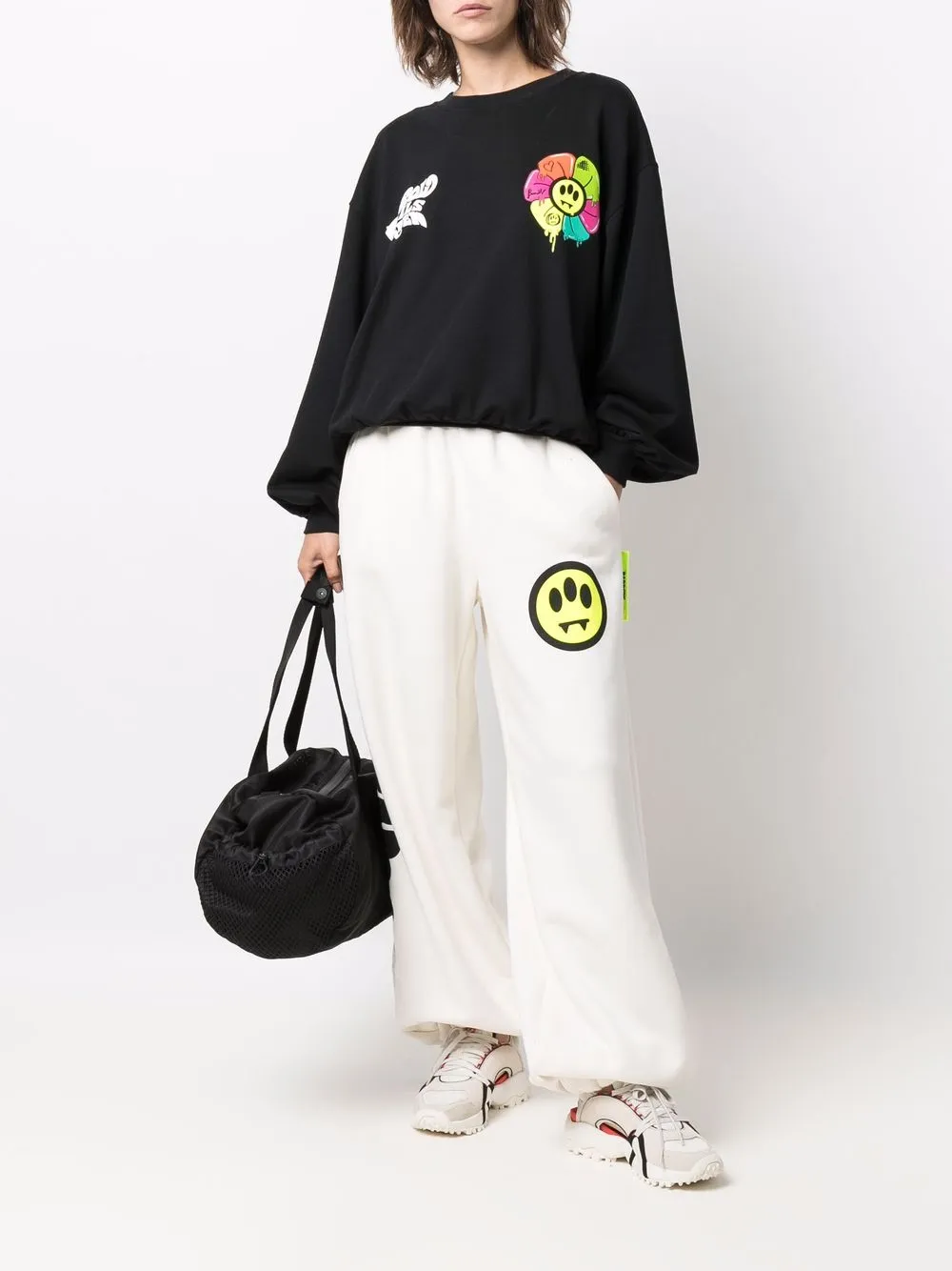 BARROW Ruimvallende sweater - Zwart