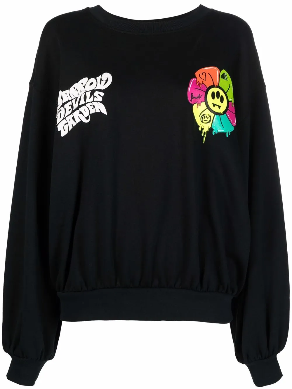 

BARROW sudadera holgada con estampado gráfico - Negro