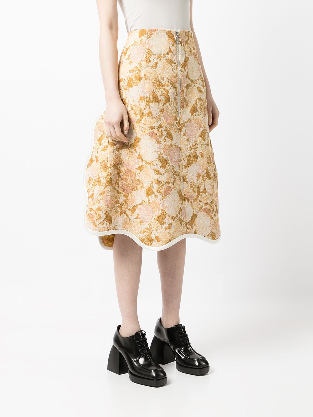 фото Toga юбка миди с цветочным принтом