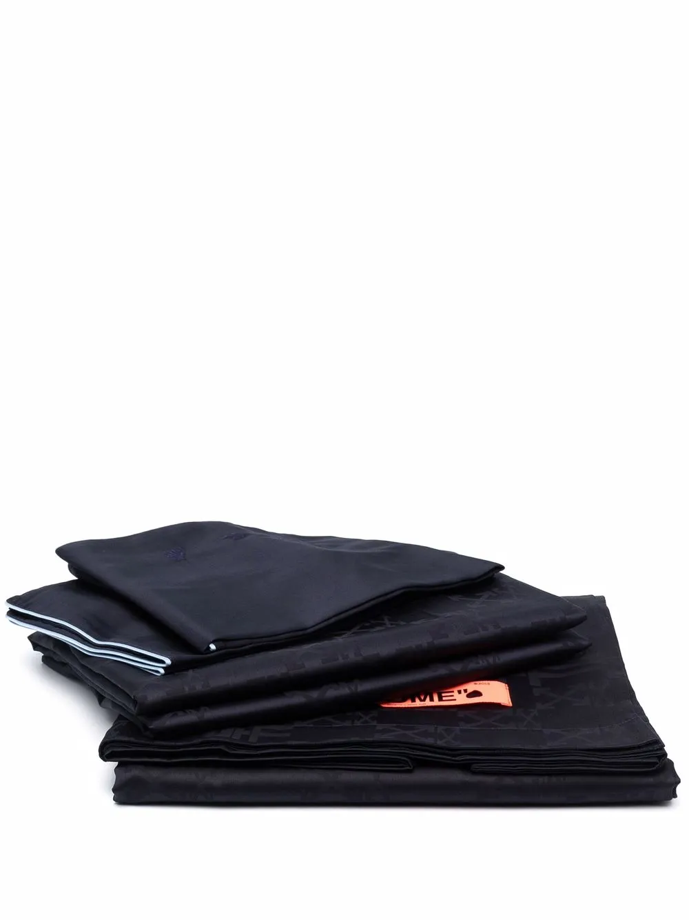 

Off-White logo double bed set - 4641 NAVY BLUE BABY BLUE