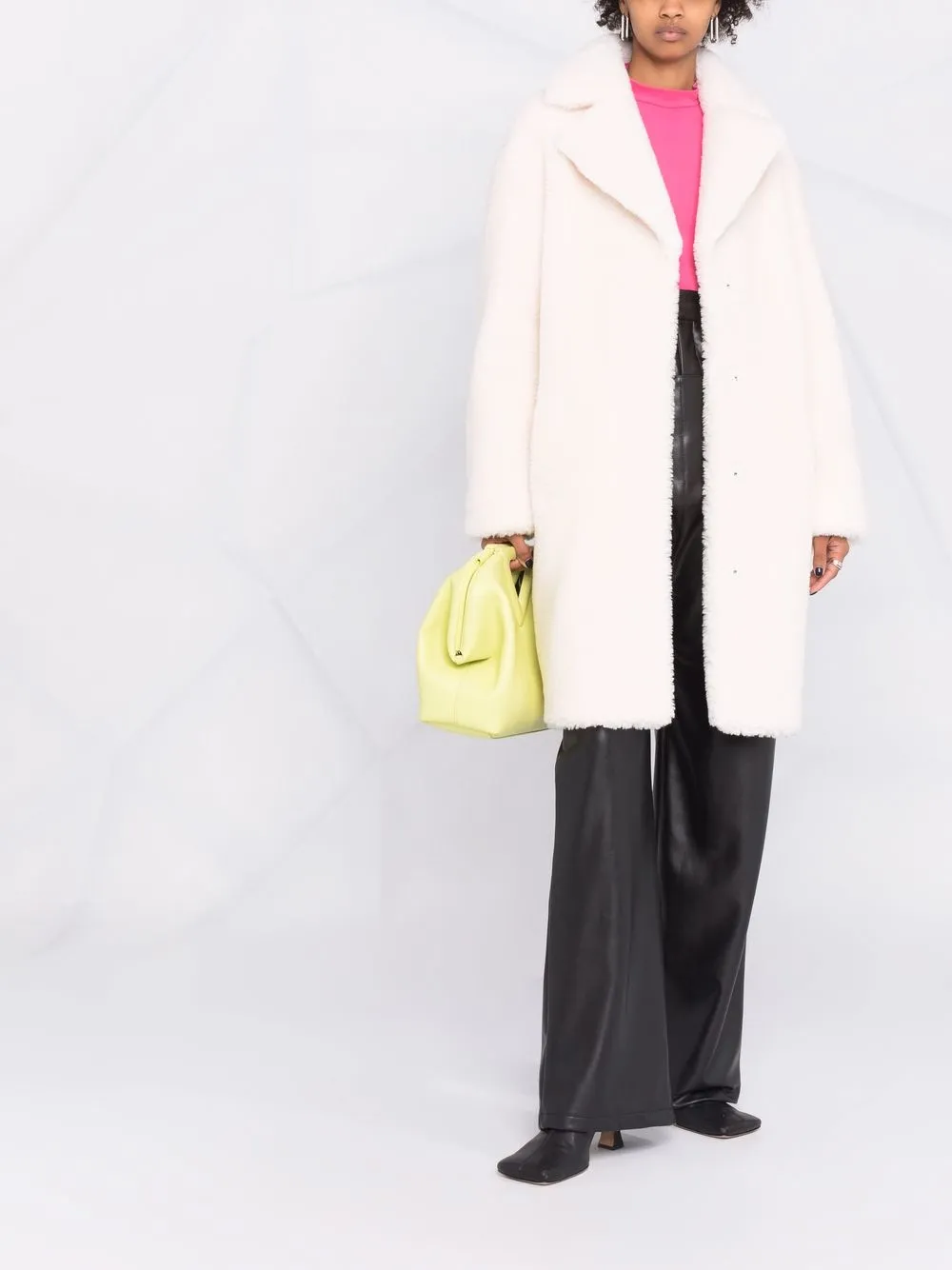 stand studio red coat