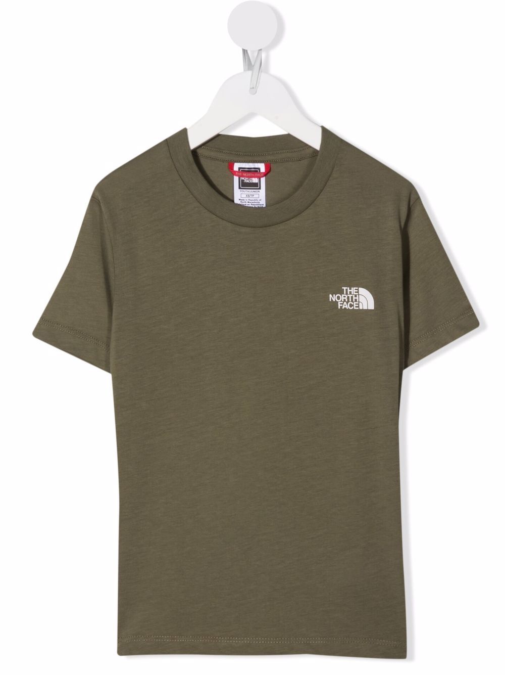 фото The north face kids logo-print cotton t-shirt