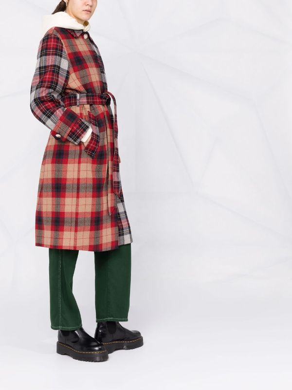 tommy hilfiger check coat