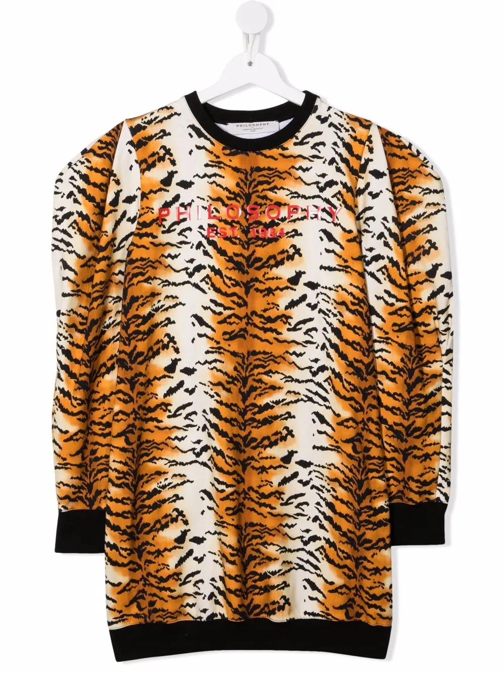 

Philosophy Di Lorenzo Serafini Kids vestido estilo suéter con logo - Naranja