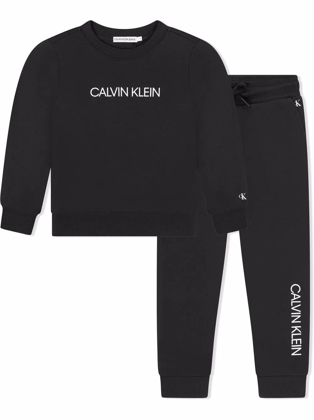 Calvin Klein Kids logo-print Organic Cotton Tracksuit Set - Farfetch