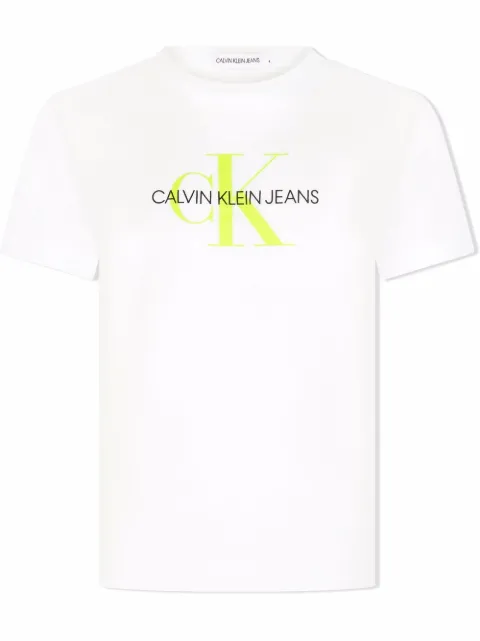 Calvin Klein Kids logo-print organic cotton T-shirt