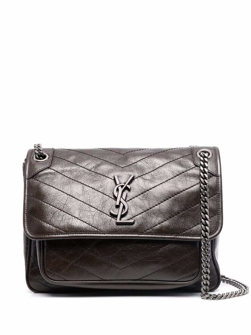 

Saint Laurent bolsa de hombro Niki mediana - Marrón