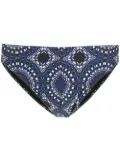 Amir Slama Sunga abstract swimming trunks - Blue