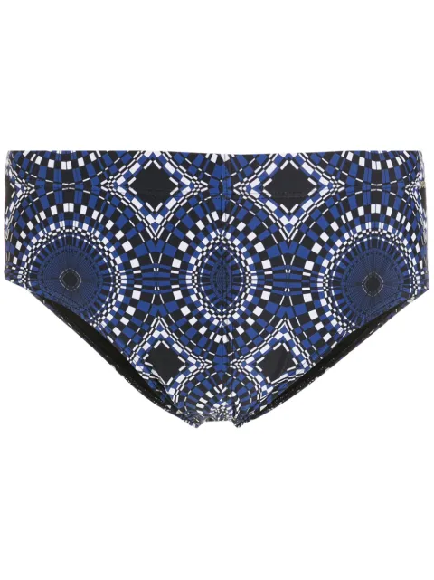 Amir Slama abstract-print swimming trunks