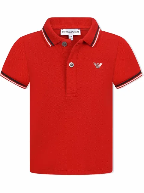 Emporio Armani Kids Camisa polo com logo