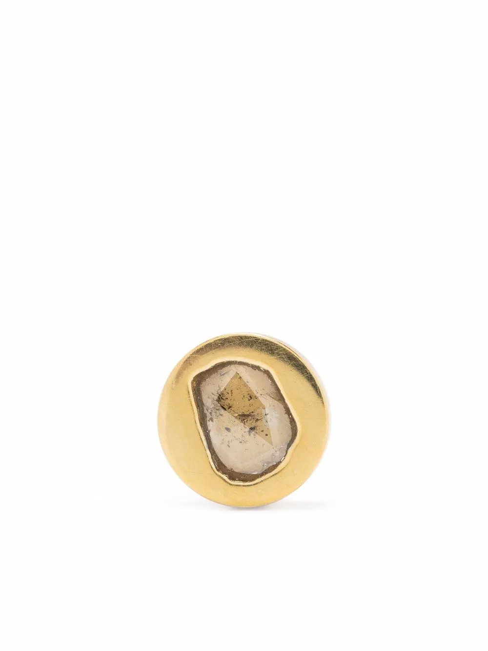 Parts of Four diamond slab stud earring | Gold | Image 1