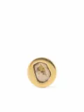Parts of Four diamond slab stud earring - Gold