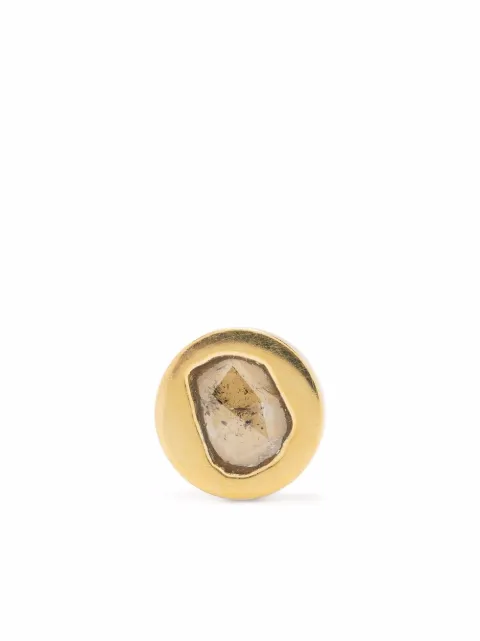Parts of Four diamond slab stud earring