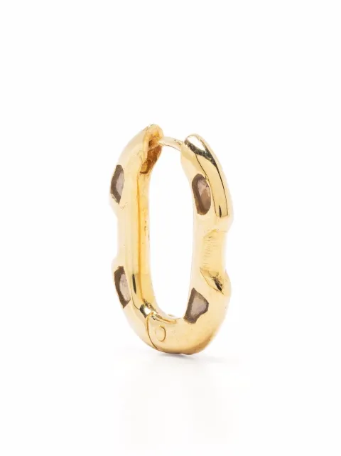 Parts of Four Deco small-hoop earring