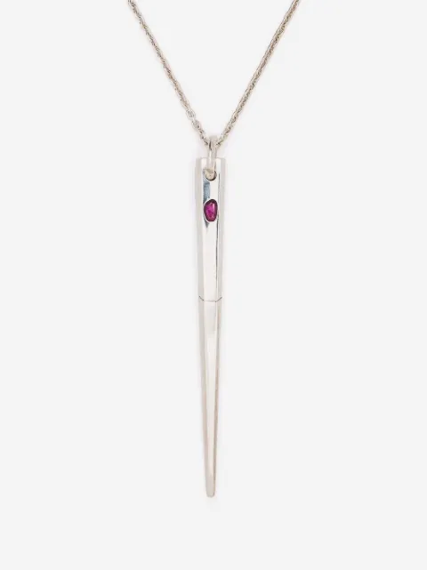 Parts of Four Big Spike pendant necklace
