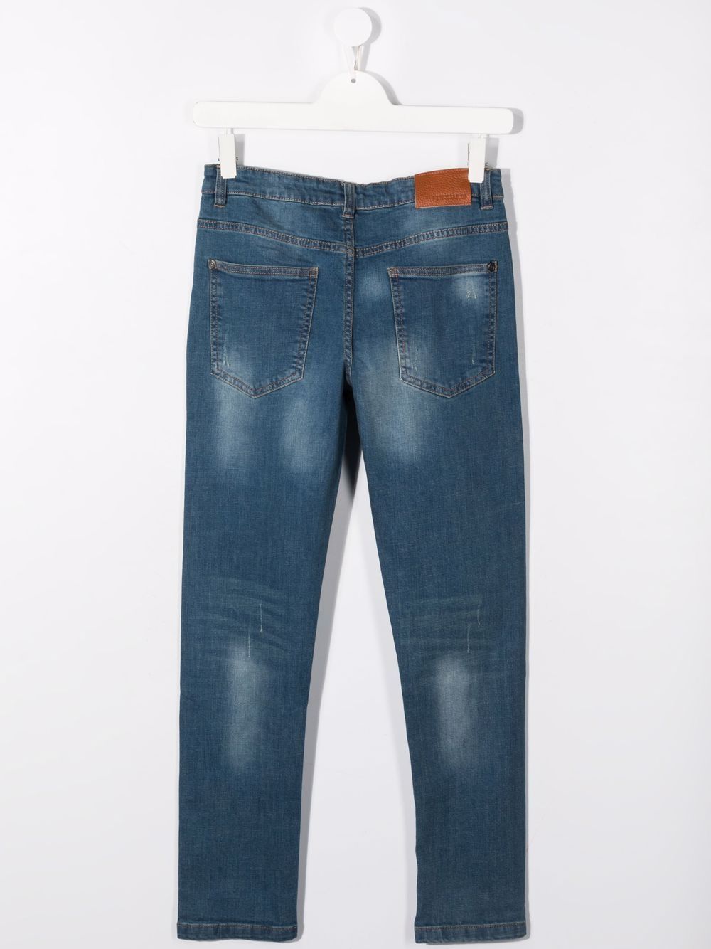 фото Trussardi junior teen logo print jeans