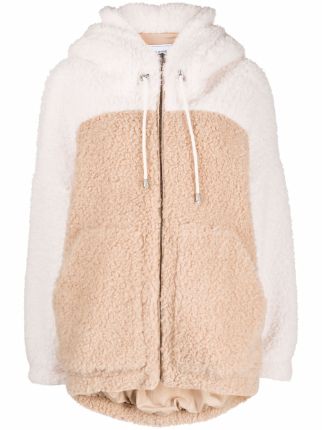 pieced shearling blouson