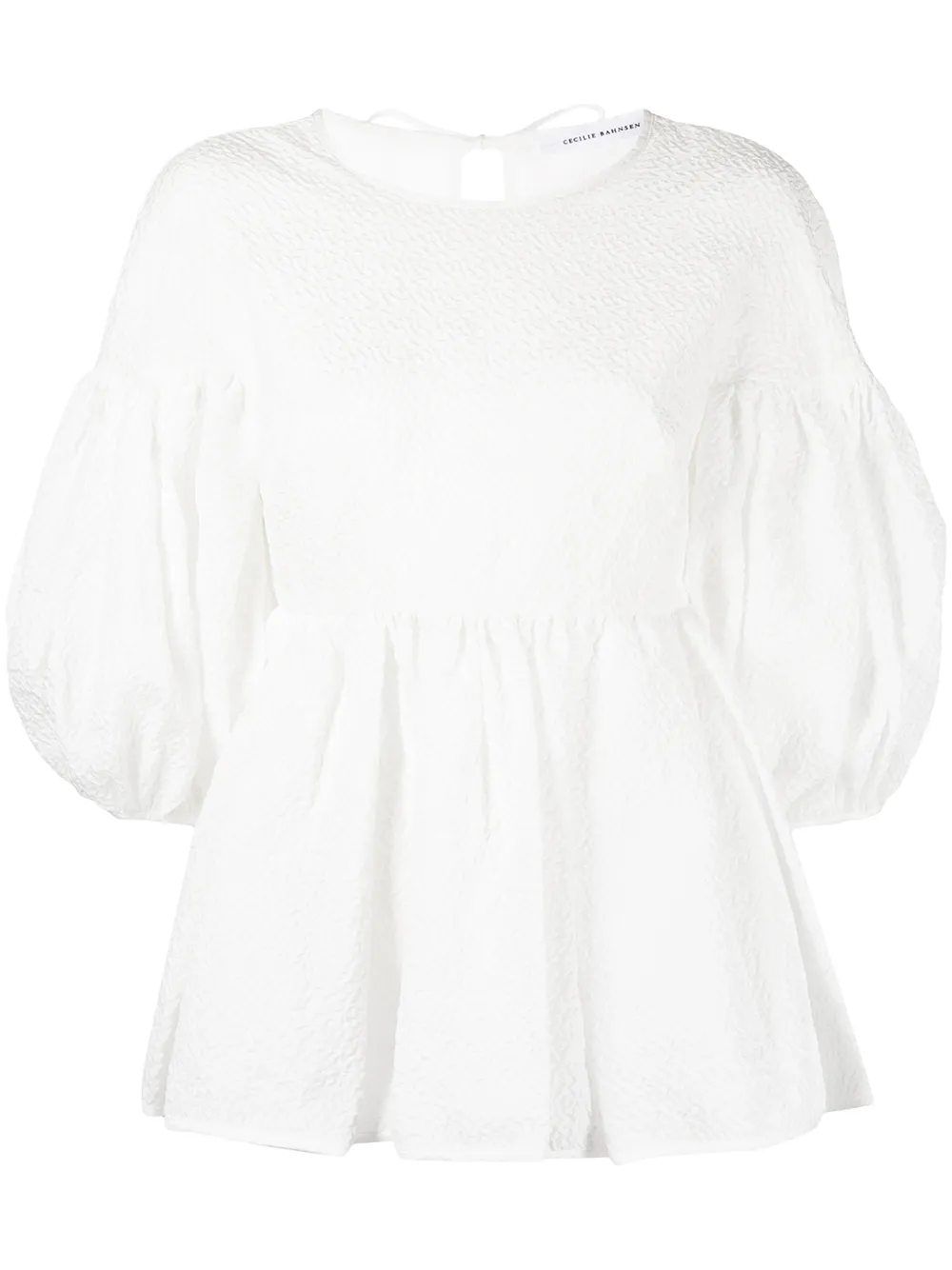 

Cecilie Bahnsen blusa Jerry - Blanco