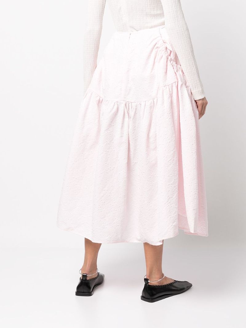 Cecilie Bahnsen Justice mid-length skirt pink | MODES