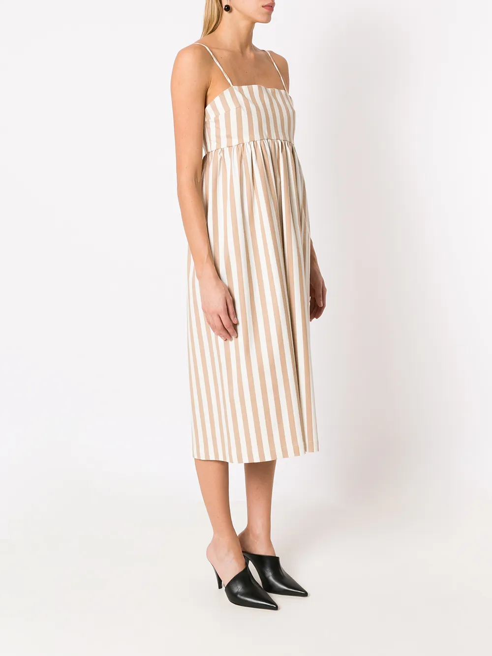  Olympiah Stripe-pattern Sleeveless Dress - Neutrals 