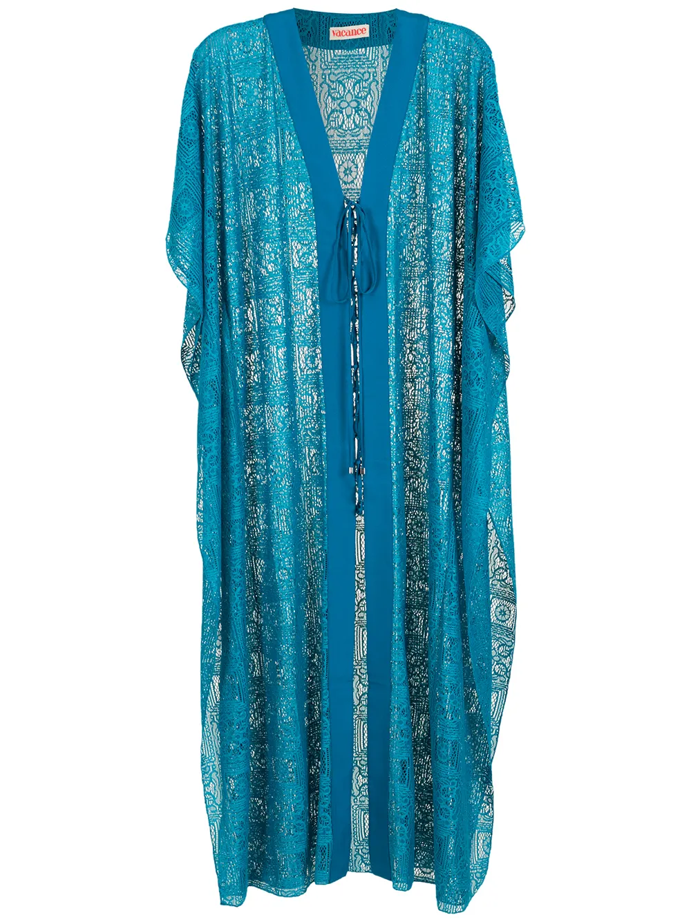 Olympiah Katar plunge-neck beach dress - Blue