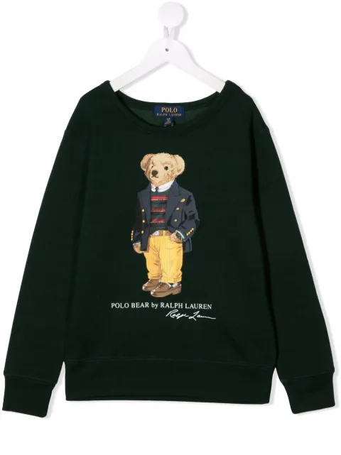 ralph lauren bear moletom com capuz grey