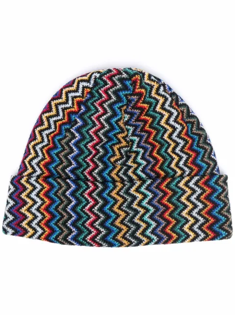 Missoni zigzag-knit Beanie Hat - Farfetch