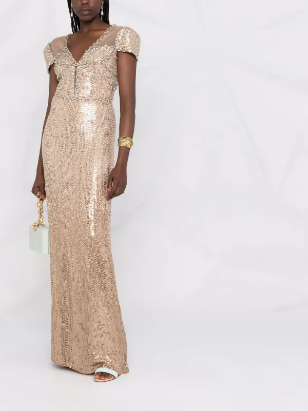 Shop Jenny Packham Priya sequin 