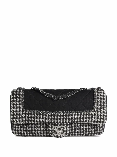 Houndstooth Boucle Classic Flap shoulder bag