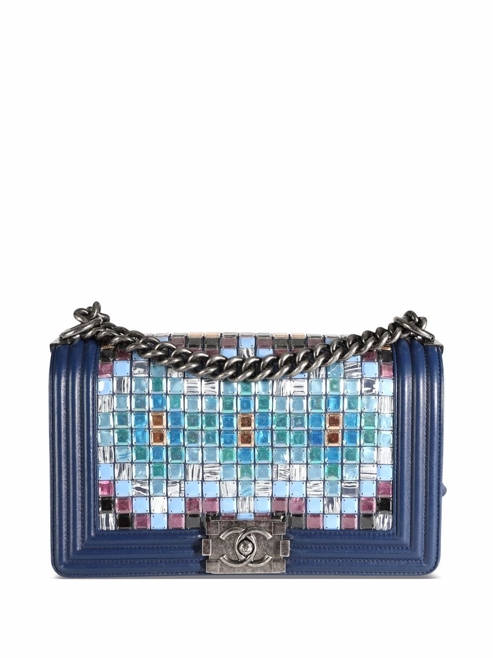 фото Chanel pre-owned сумка на плечо mosaic boy ограниченной серии