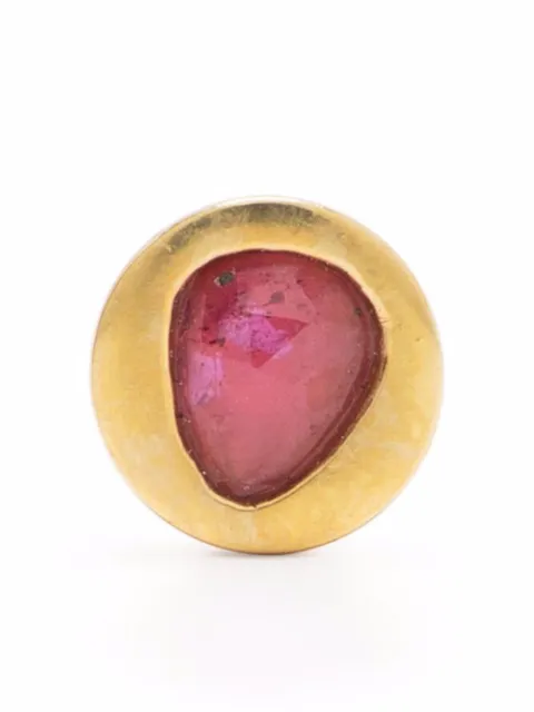 Parts of Four ruby stud earring