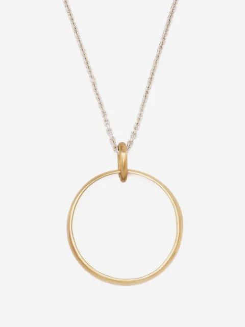 Parts of Four Sphere Slice charm necklace