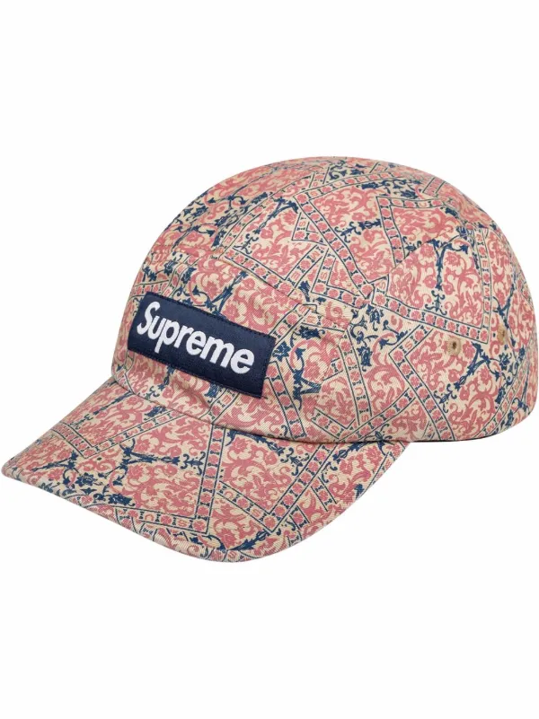 supreme paisley camp cap