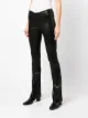 FRAME mid-rise leather bootcut trousers