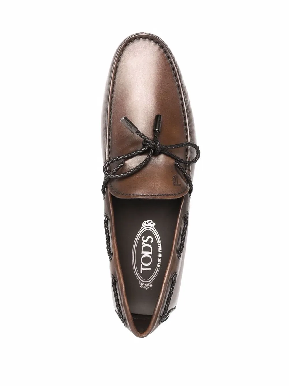 Tod's gommino leather best sale loafers
