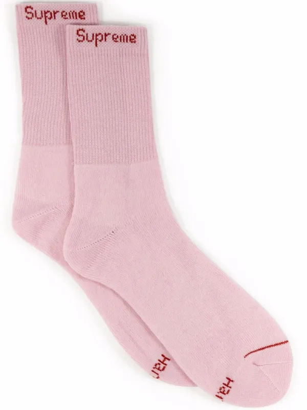 Supreme Hanes Socks (4 Pack) Red