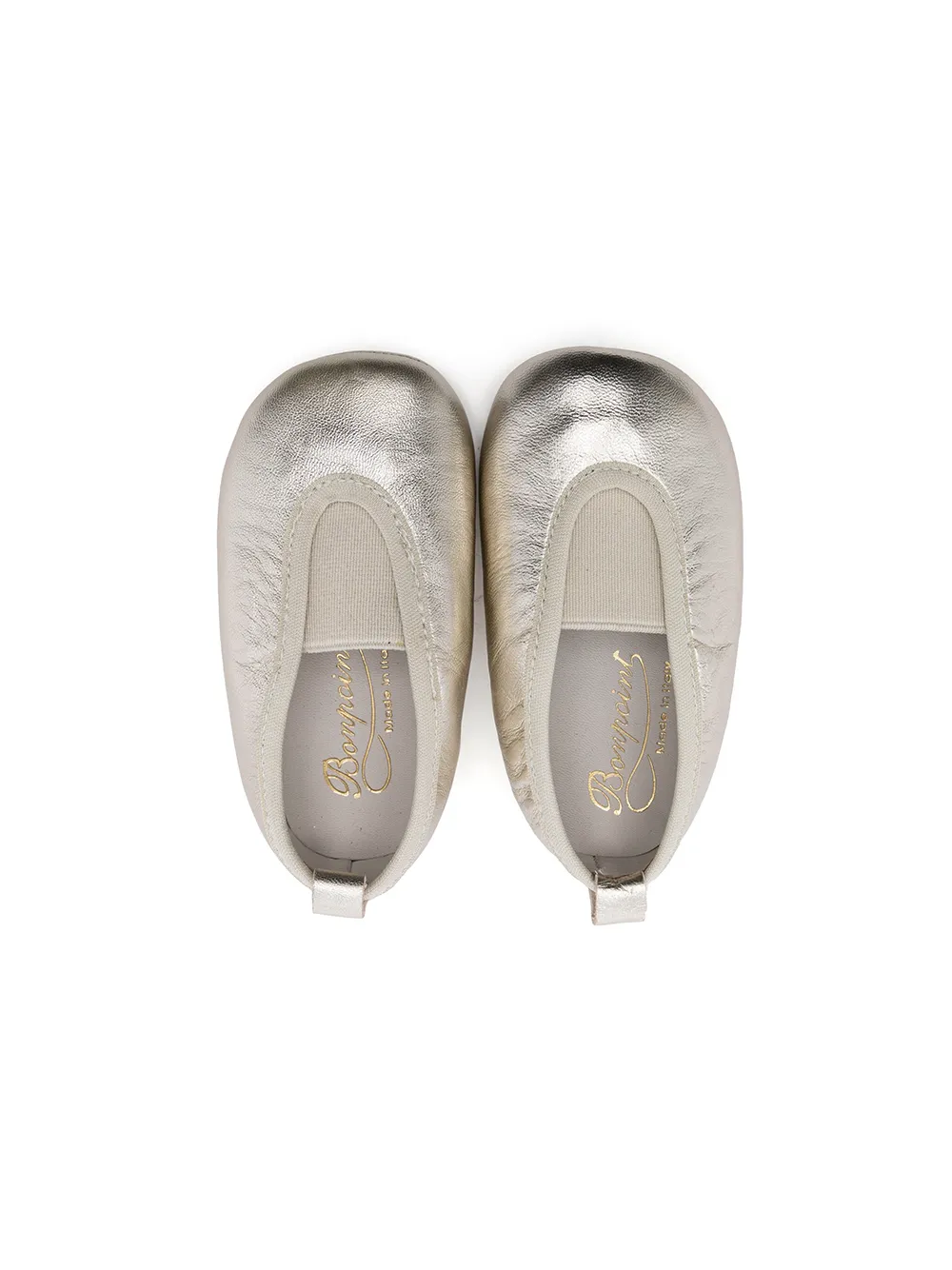  Bonpoint Ballerinas Im Metallic Look   Gold 