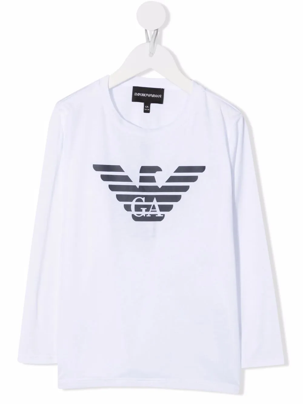 

Emporio Armani Kids logo-print longsleeved T-shirt - White