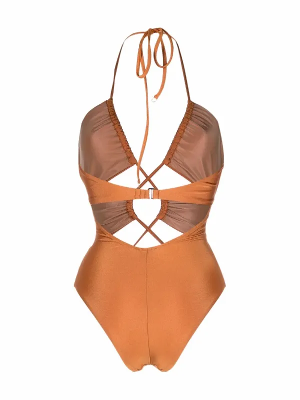 Nero Farfetch Donna Sport & Swimwear Costumi da bagno Costumi Interi Costumi Interi Cut Out Costume intero con dettaglio cut-out 