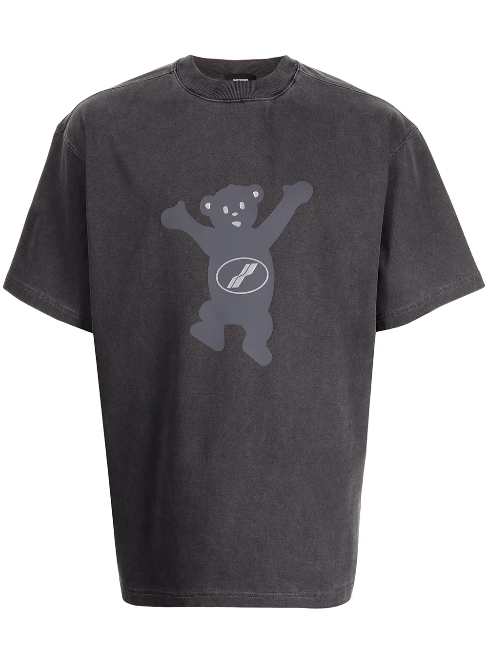 

We11done playera con oso estampado - Gris