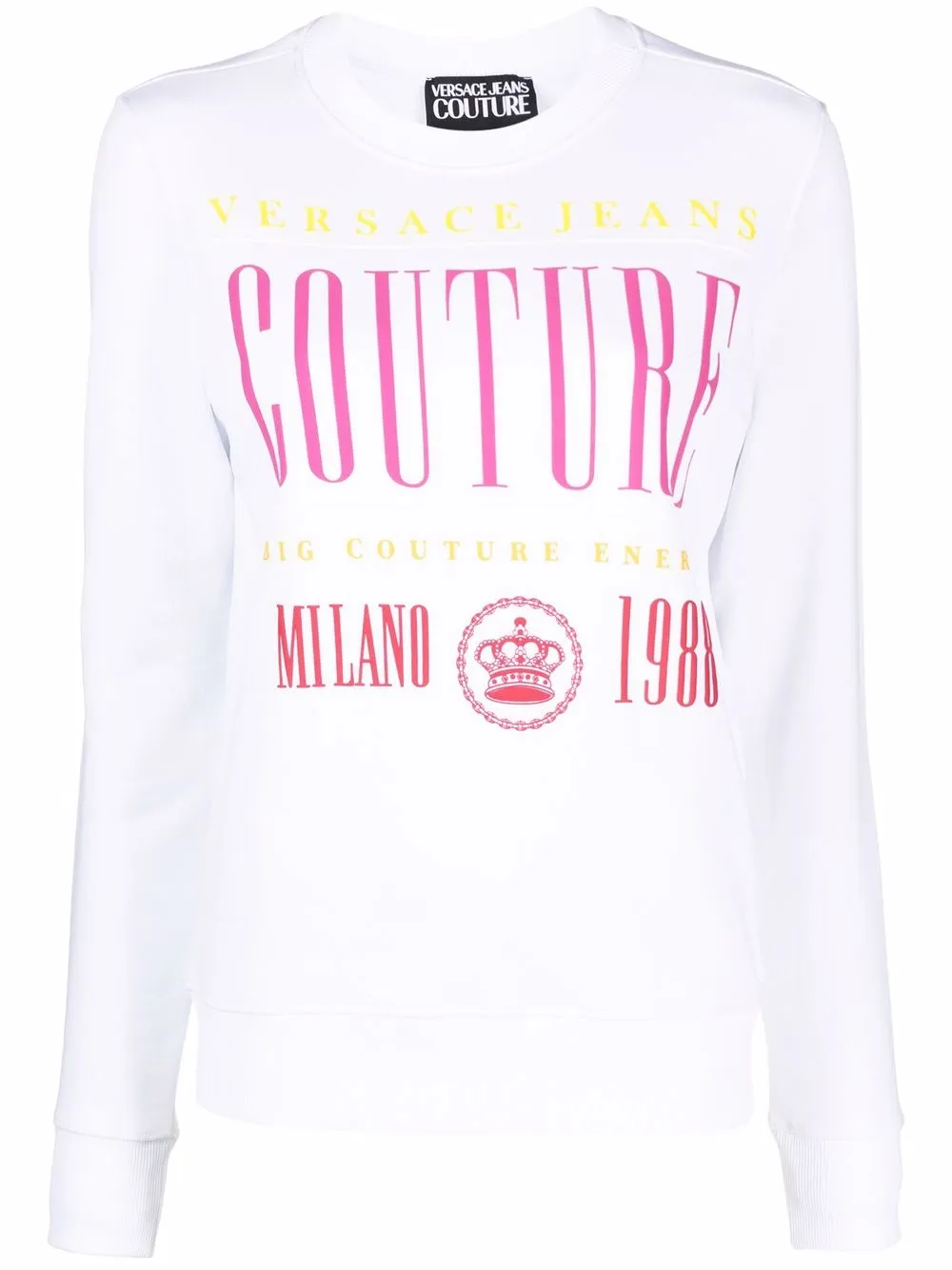 

Versace Jeans Couture sudadera con logo estampado - Blanco