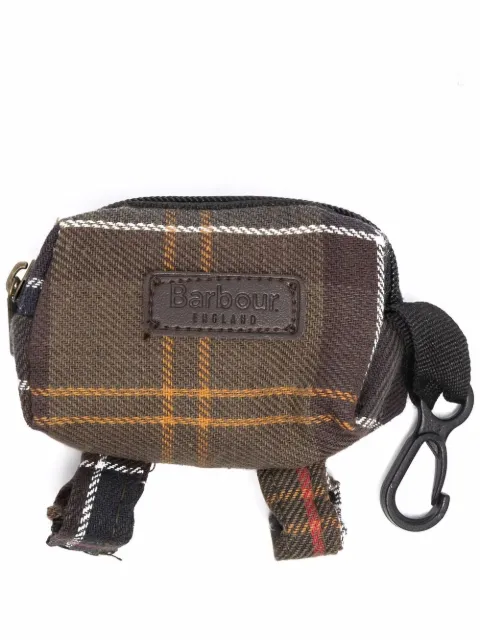 Barbour tartan-check dog bag dispenser