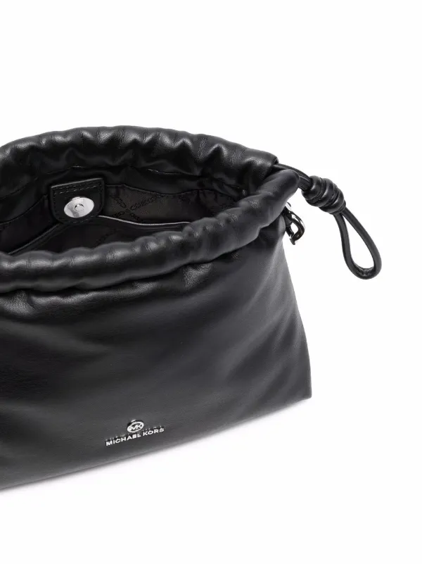 Borsa a tracolla nera con catena oro Michael Kors | Ratti Boutique