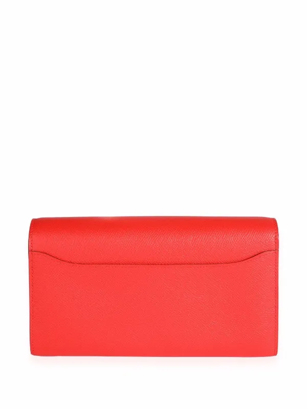 hermes red wallet