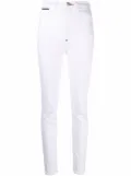 Philipp Plein high-waist jegging jeans - White