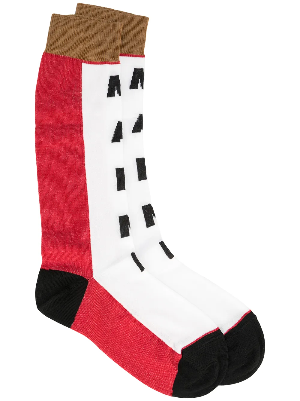 

Marni intarsia-knit colour-block socks - Multicolour