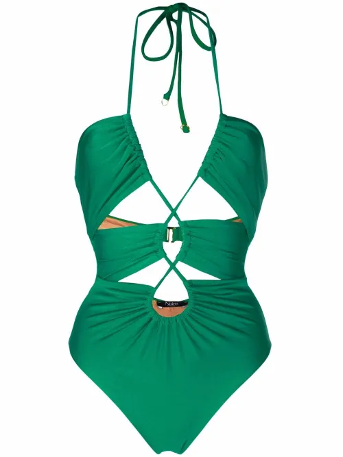 Maillot de bain froncé à découpes - Noire Swimwear - Modalova