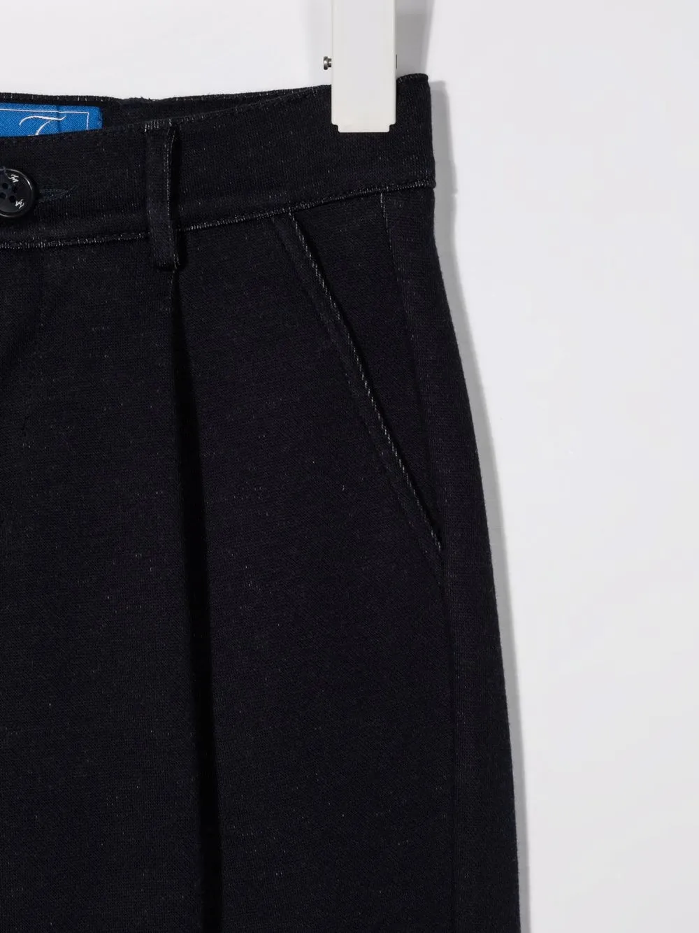 Fay Invert-pleat Straight-leg Trousers In 蓝色