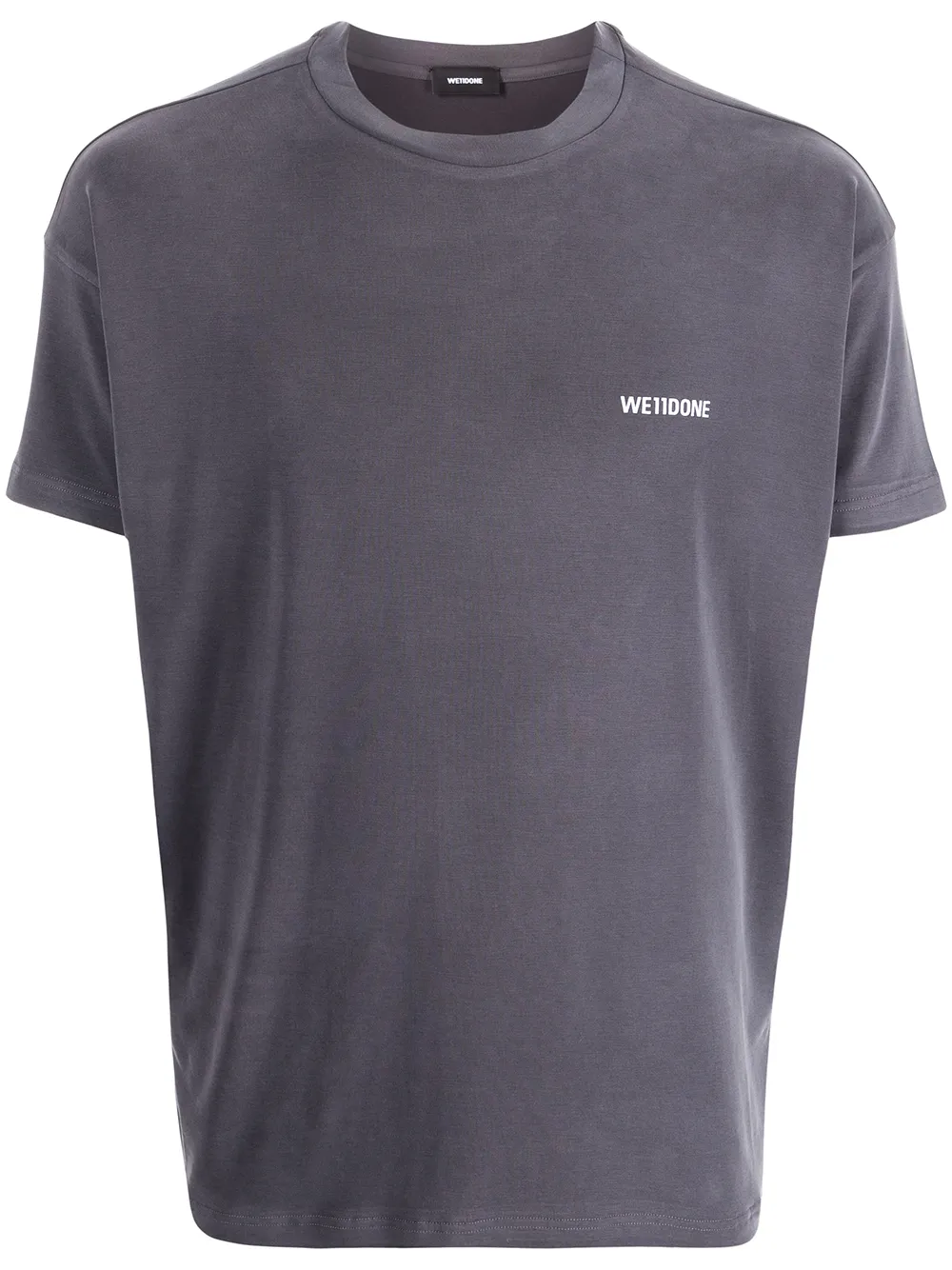 

We11done playera oversize con logo estampado - Gris